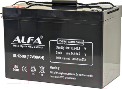 Аккумулятор лодочный ALFA battery SL12-90 - фото