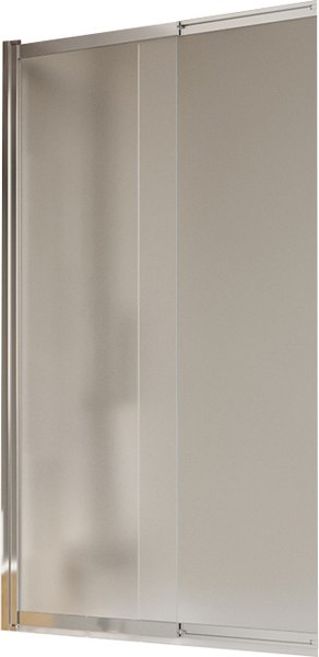 Стеклянная шторка для ванны BelBagno LUCE-VF-11-90/145-P-Cr - фото