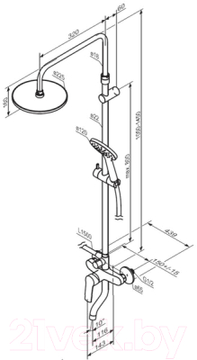 Душевая система Damixa Jupiter 977740000