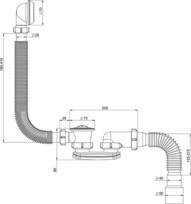 Сифон РМС СВ-П