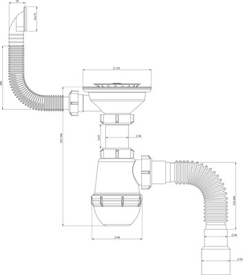 Сифон РМС СЕМ П (П)