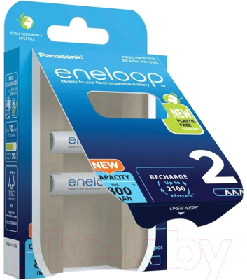 Комплект аккумуляторов Panasonic Eneloop AAA 800 / BK-4MCDE/2BE