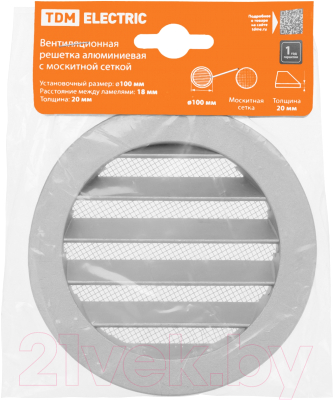 Решетка вентиляционная TDM SQ1807-0800