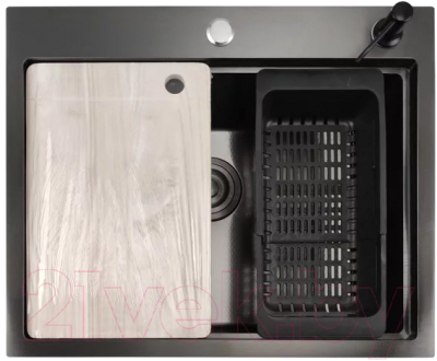 Мойка кухонная STELLAR Decor S6050NB-A-D - фото