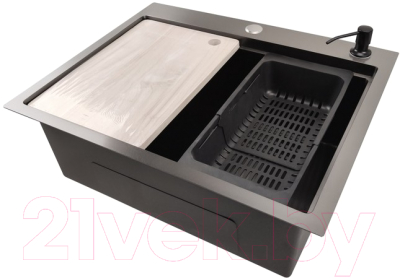 Мойка кухонная STELLAR Decor S6050NB-A-D