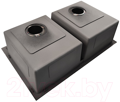 Мойка кухонная STELLAR Decor S7850-2S-D