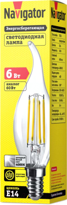 Лампа Navigator NLLB-F-FC35-6-230-4K-E14 / 82524