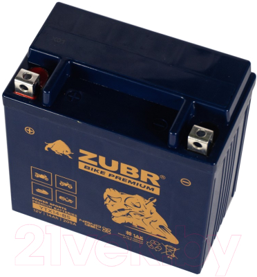 Мотоаккумулятор Zubr Bike Premium L+ / YTX14-BS