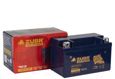 Мотоаккумулятор Zubr Bike Premium L+ / YTX7A-BS 