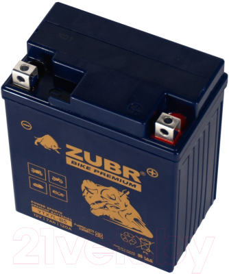 Мотоаккумулятор Zubr Bike Premium R+ / YTX7L-BS