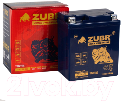 Мотоаккумулятор Zubr Bike Premium R+ / YTX7L-BS