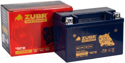 Мотоаккумулятор Zubr Bike Premium L+ / YTX9-BS