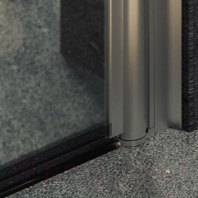 Душевая дверь MaybahGlass 198x90 / MGD-814-5 (сатин стекло/хром матовый)