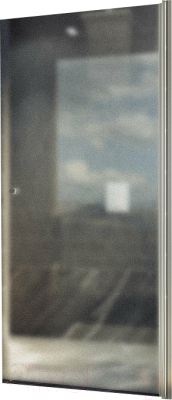 Душевая дверь MaybahGlass 198x80 / MGD-808-5 (сатин стекло/хром матовый) - фото