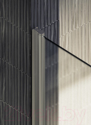 Душевая дверь MaybahGlass 198x99 / MGD-445-5 (сатин стекло/хром матовый)