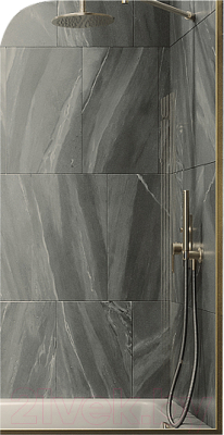 Стеклянная шторка для ванны MaybahGlass MGV-135-3у - фото