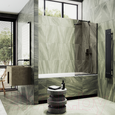 Стеклянная шторка для ванны MaybahGlass MGV-127-6у