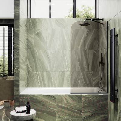 Стеклянная шторка для ванны MaybahGlass MGV-135-6у