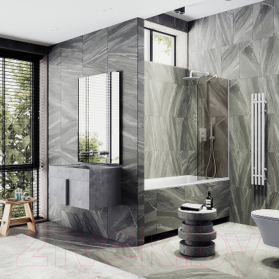 Стеклянная шторка для ванны MaybahGlass MGV-127-1у