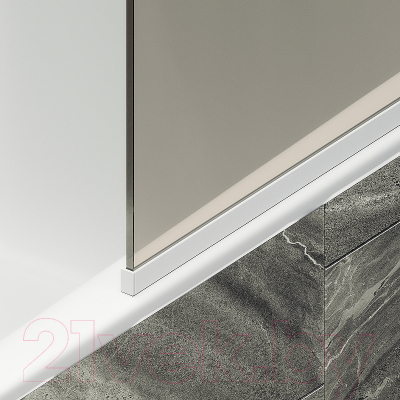 Стеклянная шторка для ванны MaybahGlass MGV-127-1у