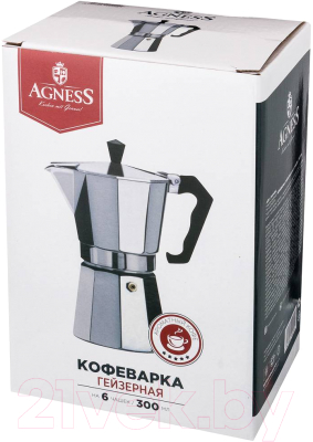 Гейзерная кофеварка Agness 944-004
