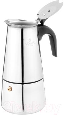 Гейзерная кофеварка Agness 944-010