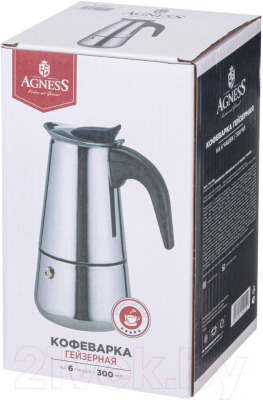 Гейзерная кофеварка Agness 944-010