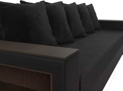 Диван Лига Диванов Дубай Лайт полки слева / 114379