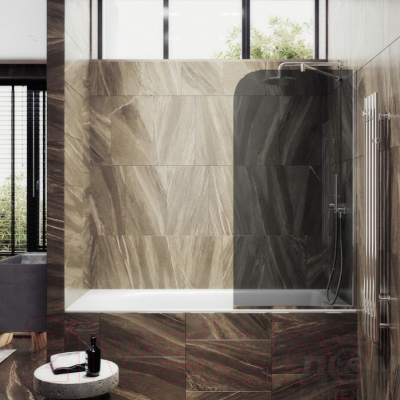 Стеклянная шторка для ванны MaybahGlass MGV-128-4у