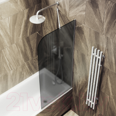 Стеклянная шторка для ванны MaybahGlass MGV-129-5у