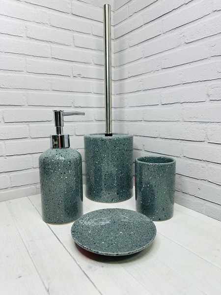 Ершик для унитаза Primanova Gray DR-81215