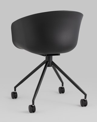 Кресло офисное Stool Group Libra / SL-7040ZB (рогожка черный/черный)