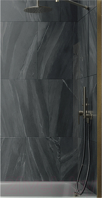 Стеклянная шторка для ванны MaybahGlass MGV-252-3ш - фото