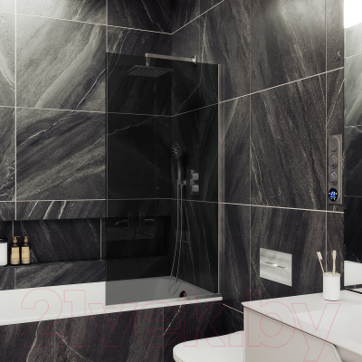 Стеклянная шторка для ванны MaybahGlass MGV-252-4у