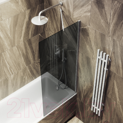 Стеклянная шторка для ванны MaybahGlass MGV-78-5ш