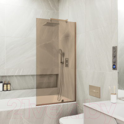 Стеклянная шторка для ванны MaybahGlass MGV-66-2у