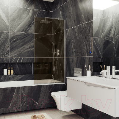 Стеклянная шторка для ванны MaybahGlass MGV-67-5у