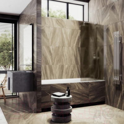 Стеклянная шторка для ванны MaybahGlass MGV-72-4ш