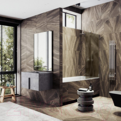 Стеклянная шторка для ванны MaybahGlass MGV-73-4ш