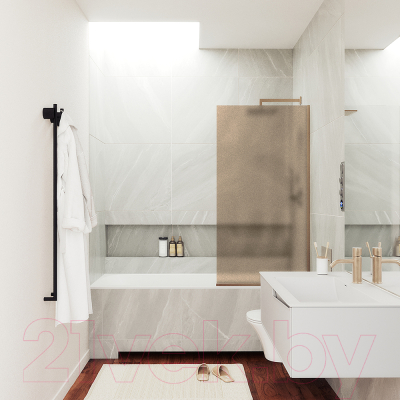 Стеклянная шторка для ванны MaybahGlass MGV-73-2у