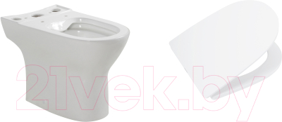 Унитаз напольный BelBagno BB045CPR/SC - фото