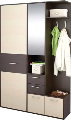 Секция в прихожую Stolline Диана / СТЛ.279.11 (дуб феррара/дуб кремона) - фото