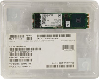 SSD диск Intel D3-S4510 960GB (SSDSCKKB960G801)