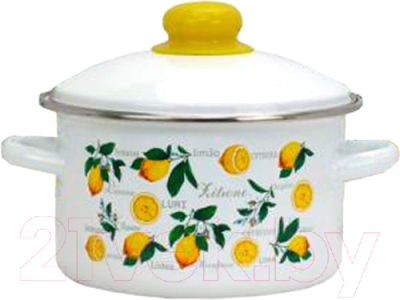 Кастрюля Эмаль Лимоны 01-1612/4 - фото