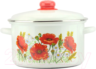 Кастрюля Эмаль Уралочка 01-Б1612/4 - фото