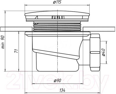 Сифон Triton E320VAL