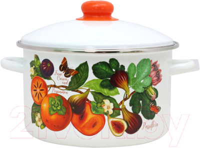 Кастрюля Эмаль Хурма 01-Б1614/4 - фото