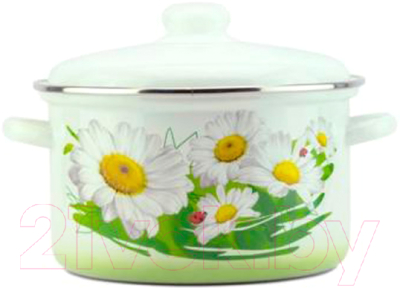 Кастрюля Эмаль Ромашковое поле 01-Б1614/6 - фото