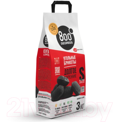 Угольные брикеты 800 Degrees Долгое Горение / 800DGR-ELH03