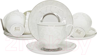 Набор для чая/кофе Lenardi Серый шелк 145-165 - фото